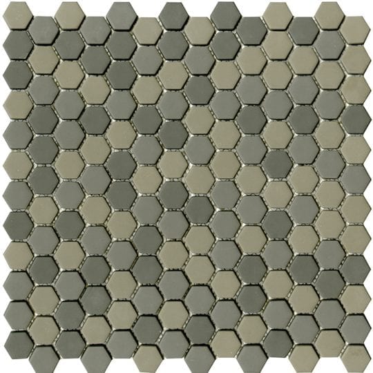 GLAZE HEXAGON GREYS MATT 30.2X30X0.6