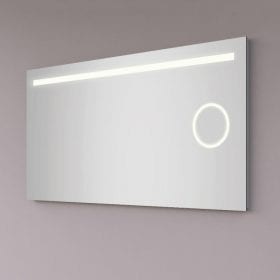 Hipp-design SPV6000 spiegel met 1 horizontale LED baan en vergrootspiegel