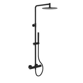 Regn thermostatische showerpipe gunmetal black 15000GM