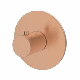 Regn inbouwthermostaat geborsteld koper 10019RG
