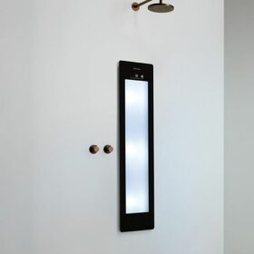 Sunshower Plus/M black infra-rood en UV paneel voor onder douche, inbouw en opbouw