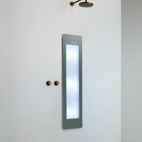 Sunshower Plus/M organic grey infra-rood en UV paneel voor onder douche, inbouw en opbouw