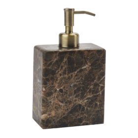 Aquanova Hammam zeepdispenser medium, bruin marmer