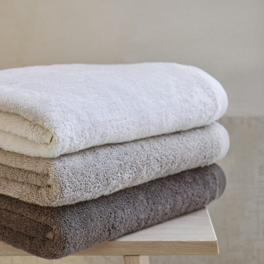 London towels ash, truffle & sand