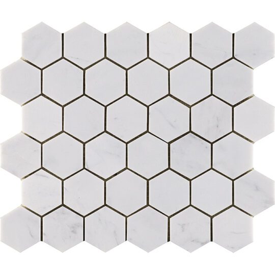 ESSENTIAL HEXAGON PERSIAN WHITE25.8X29.8