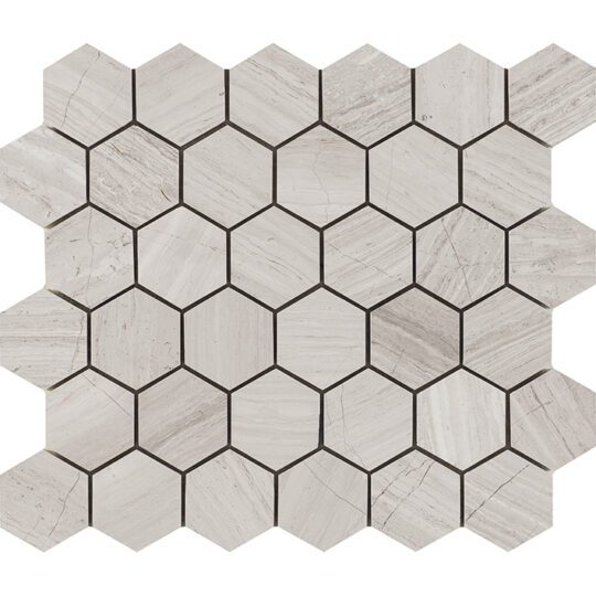 ESSENTIAL HEXAGON SILVER WOOD 25.8X29.8