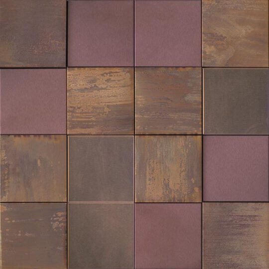 METAL BRONZE 3D CUBES 30X30X0.7-1.1