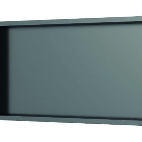 Luca sanitair inbouwnis 30x60x6,5cm gunmetal black LUN6030GM