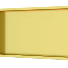 Luca sanitair inbouwnis met LED verlichting 60x30x6,5cm geborsteld goud LUN6031BG