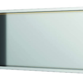 Luca sanitair inbouwnis met LED verlichting 60x30x6,5cm RVS LUN6031BN