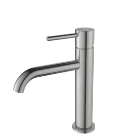 Regn coldstart wastafelkraan medium geborsteld nikkel 10020BN