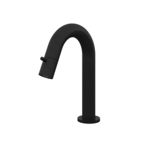 Hotbath Cobber U001MBP hoge fonteinkraan mat zwart PVD