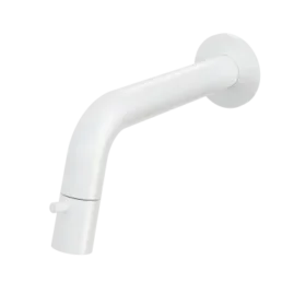 Hotbath Cobber UW001WH wand fonteinkraan mat wit